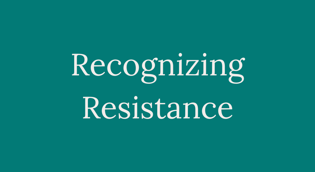 Recognizing resistance Learn how to identify internal resistance and how to move forward in more enjoyable, effective ways. We’re not here to force things.